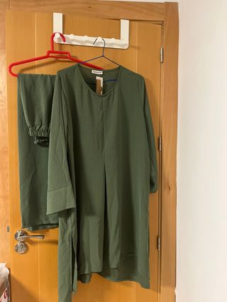 conjunto mujer de pontalon y bolsa larga 