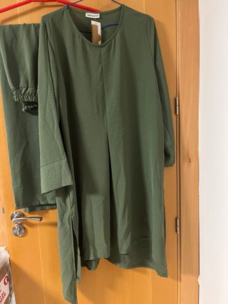 conjunto mujer de pontalon y bolsa larga 
