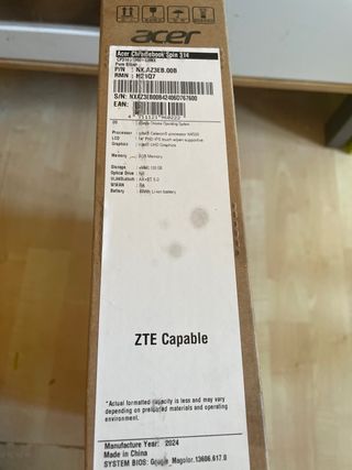 Acer Chromebook Spin 314 Plata