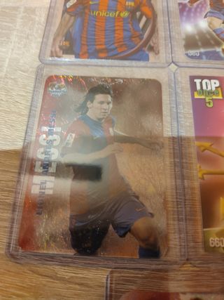 Lote 8 cromos Messi mundicromo