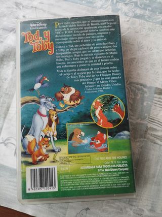 VHS Tod y Toby Disney Los Clásicos