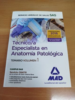 Técnico/a Especialista en Anatomía Patológica 2016