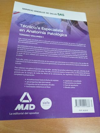 Técnico/a Especialista en Anatomía Patológica 2016