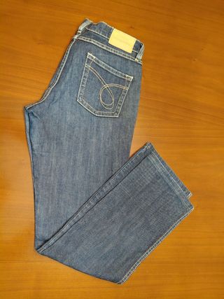 Pantalón vaquero mujer recto marca Adolfo Domingue