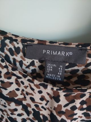 Camicia Primark stampa leopardata taglia 48