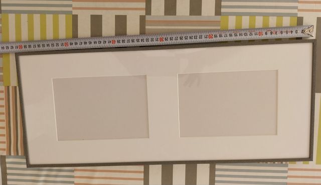 Marco de fotos doble gris metal