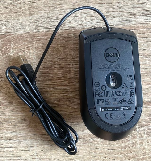 Ratón óptico negro