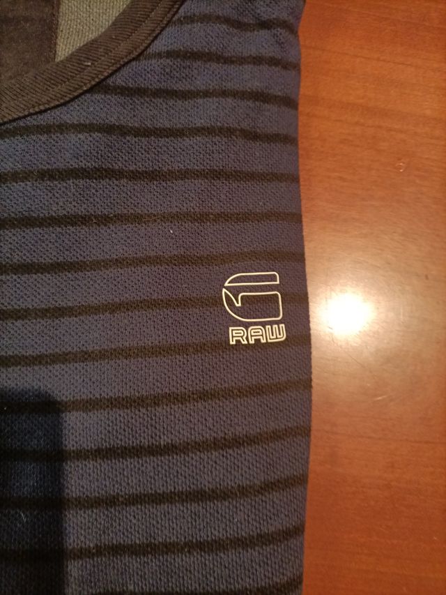 Jersey G-Star RAW rayas azul y negro