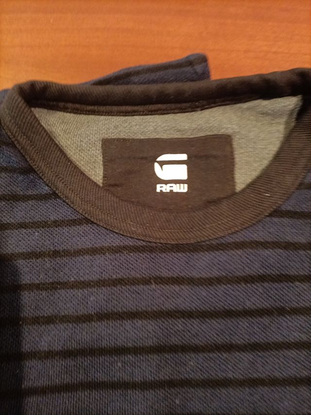 Jersey G-Star RAW rayas azul y negro