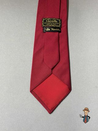Corbata Seda Roja Vino Lisa