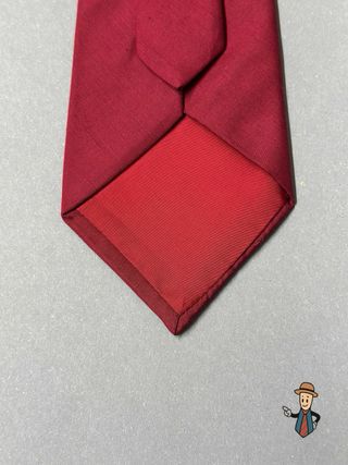 Corbata Seda Roja Vino Lisa