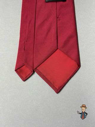 Corbata Seda Roja Vino Lisa
