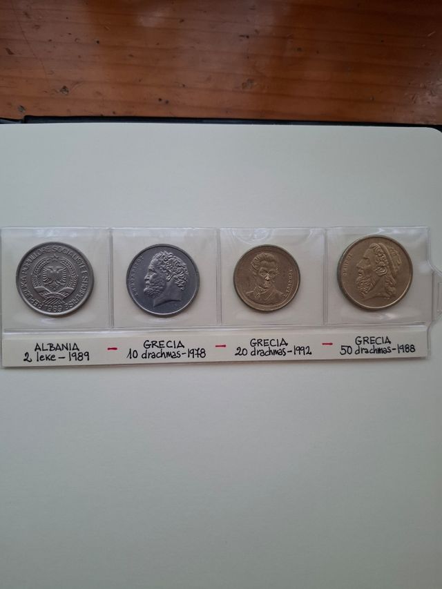 16 Monedas  Albania,Grecia,Chipre, Bulgaria.Rumani