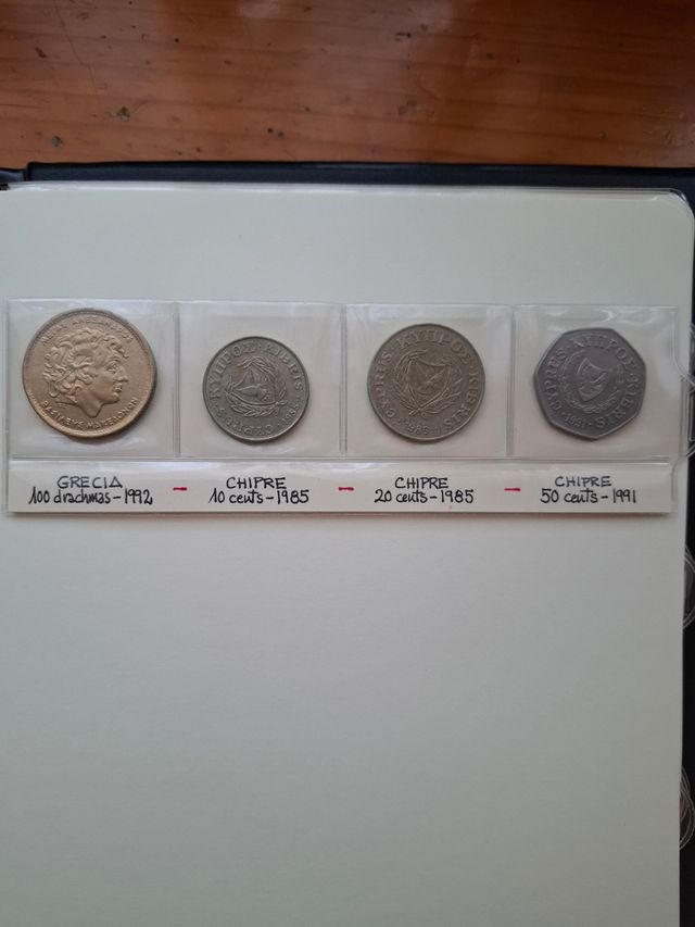16 Monedas  Albania,Grecia,Chipre, Bulgaria.Rumani
