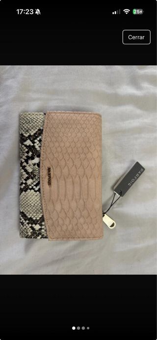 Monedero Parfois Beige y Animal Print