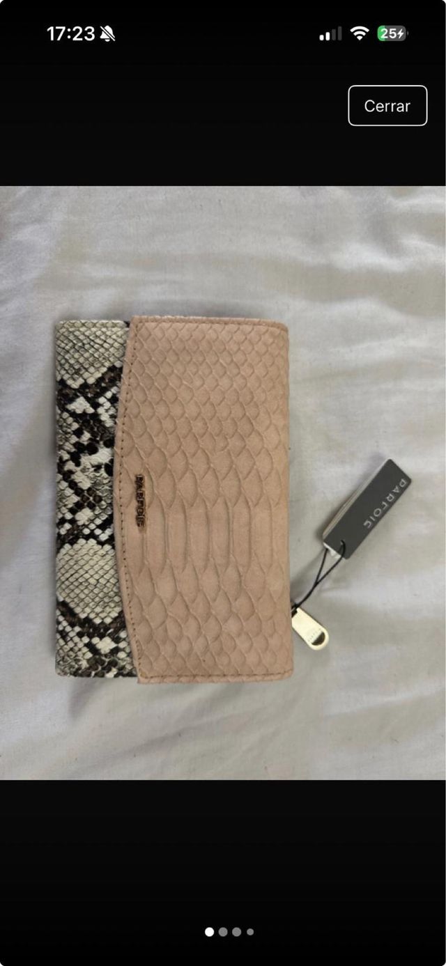 Monedero Parfois Beige y Animal Print