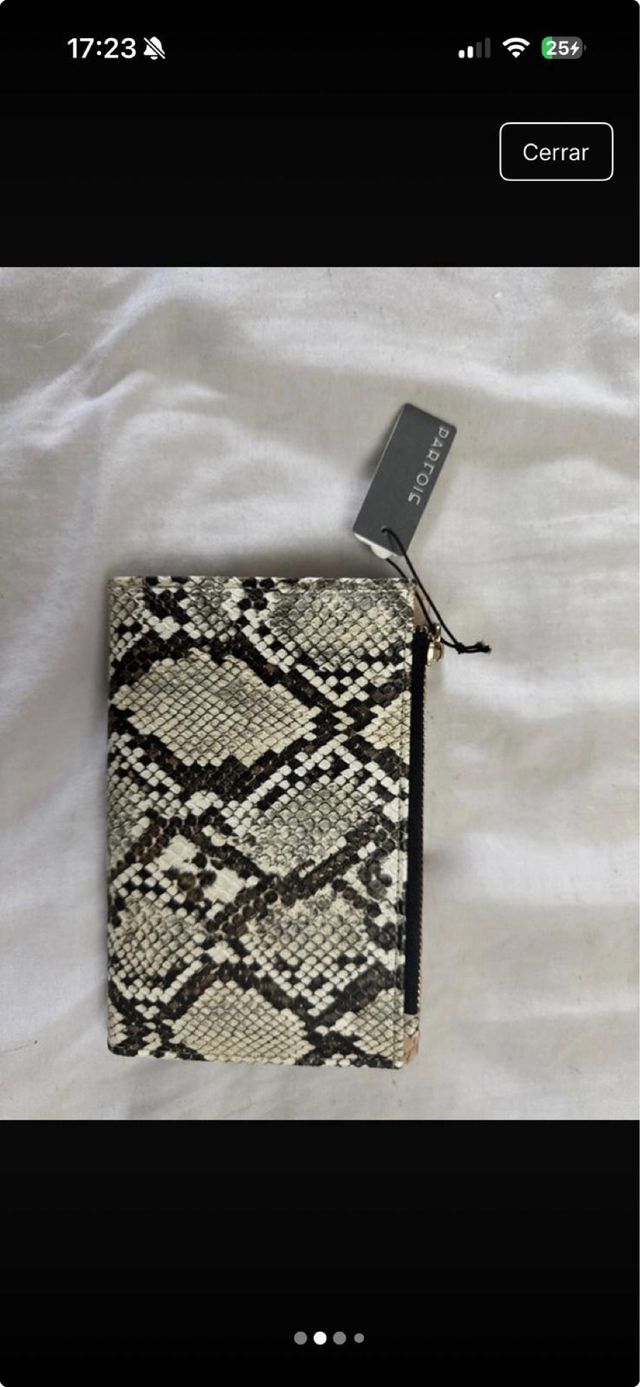 Monedero Parfois Beige y Animal Print