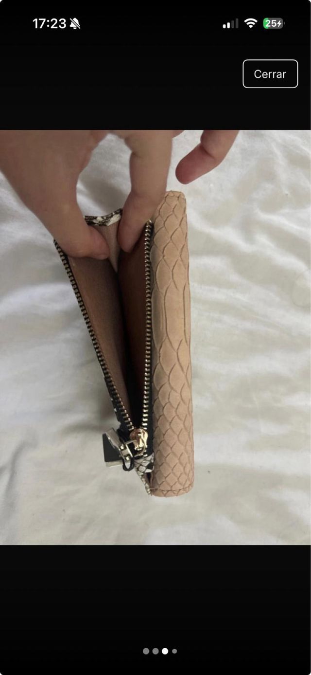 Monedero Parfois Beige y Animal Print