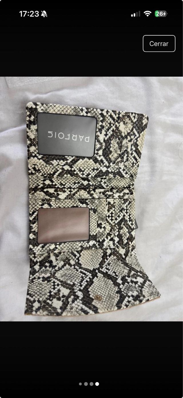 Monedero Parfois Beige y Animal Print