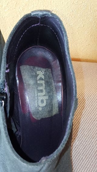 Botines piel ante talla 37 