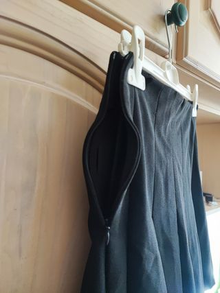 Minifalda plisada Bershka negra