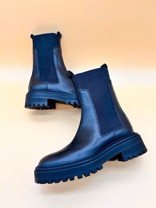Botines  Chelsea Massimo Dutti Negras Nuevas