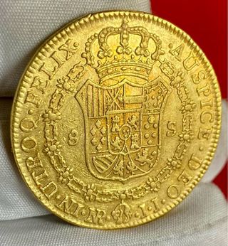 8 Escudos Carlos III 1782 JJ Nuevo Reino