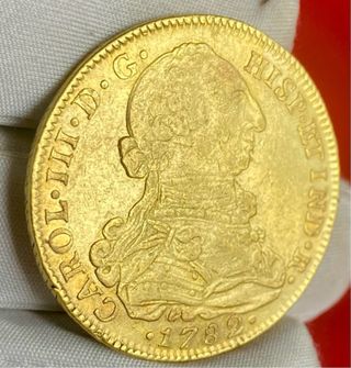 8 Escudos Carlos III 1782 JJ Nuevo Reino