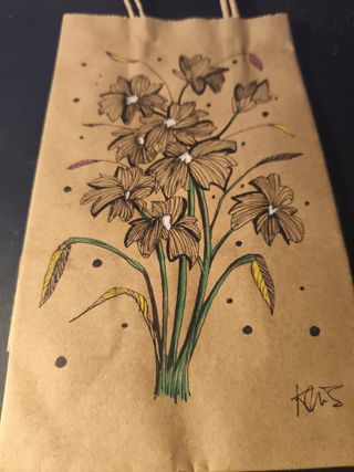 Bolsa kraft para regalar