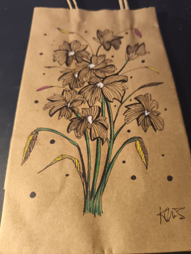 Bolsa kraft para regalar