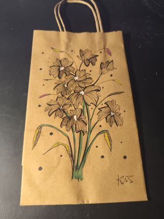 Bolsa kraft para regalar