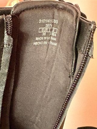 Botas de piel de Zara talla 35