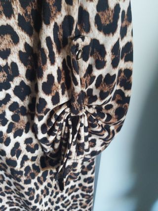 Camicia Deva Moda con Stampa Leopardata T.U.