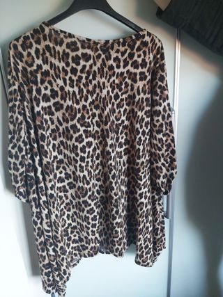 Camicia Deva Moda con Stampa Leopardata T.U.