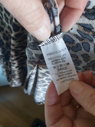 Camicia Deva Moda con Stampa Leopardata T.U.