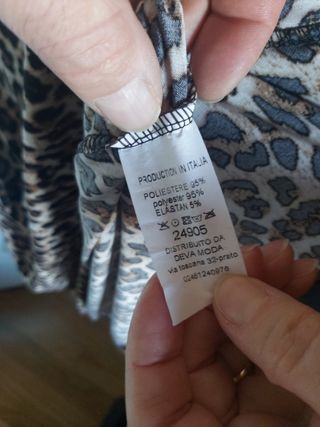 Camicia Deva Moda con Stampa Leopardata T.U.