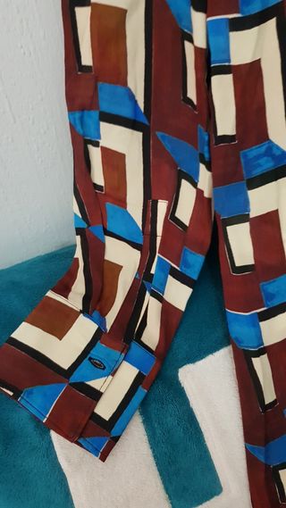 Conjunto Zara Camisa Larga y Pantalón Estampado M