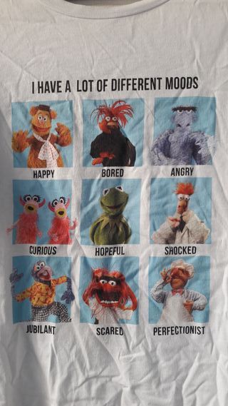 Camiseta  blanca mujer estampado Vintage Muppets M