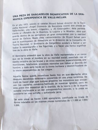 Figura El Embrujado Sargadelos