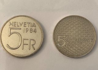 5 Franchi Svizzeri 1984