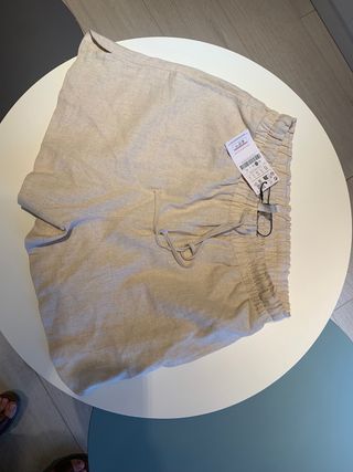 pantalón corto lino 