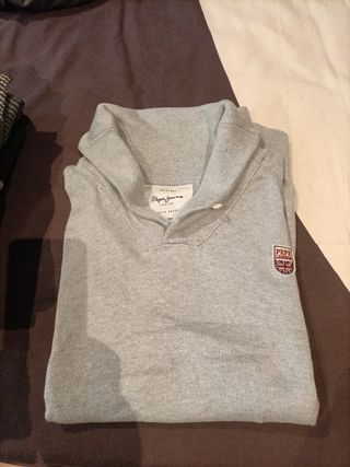 Jersey Pepe Jeans cuello invierno gris