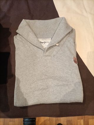 Jersey Pepe Jeans cuello invierno gris