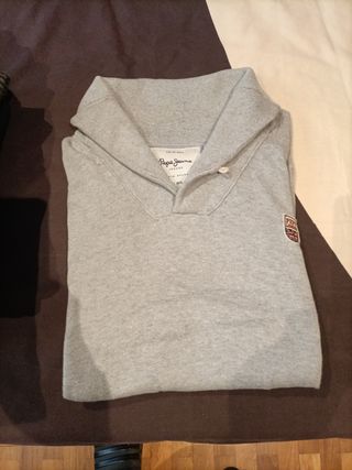 Jersey Pepe Jeans cuello invierno gris