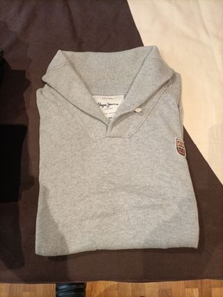 Jersey Pepe Jeans cuello invierno gris