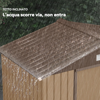 Casetta da Giardino 2.5m2 in Acciaio Zincato con B