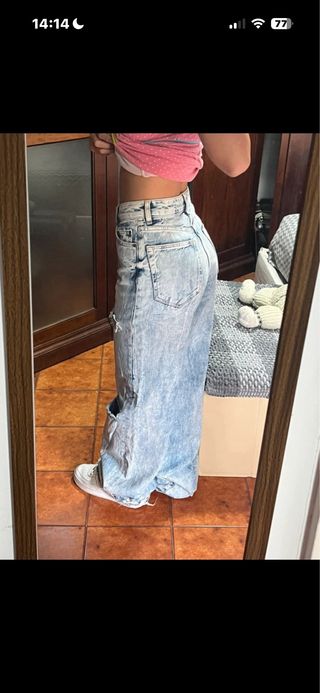 Jeans Bershka strappati blu come muovi