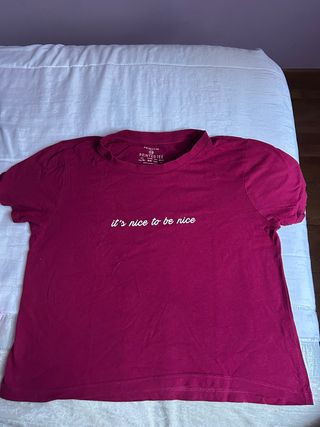 Camiseta Primark rosa XS