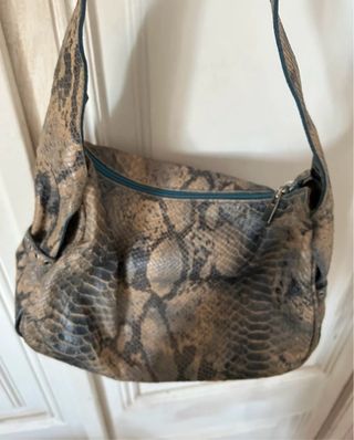 Bolso vintage estampado serpiente