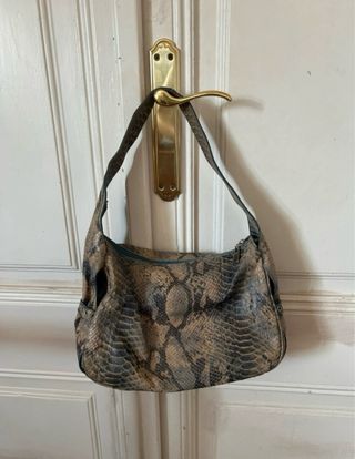 Bolso vintage estampado serpiente